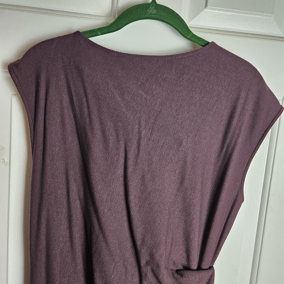 G.I.L.I. (Got It Love It) Women Wine Runched Slimming Dress Size 14 - Picture 5 of 12